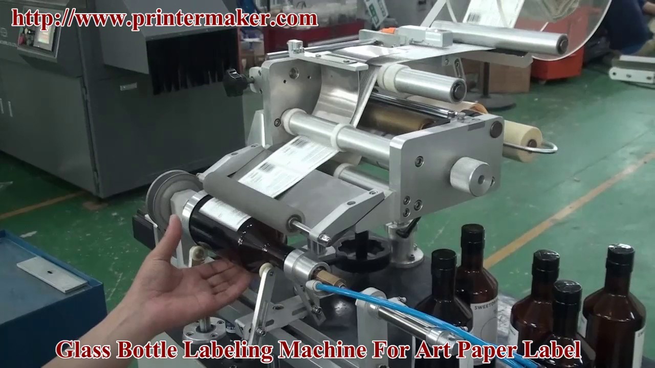 glass bottle labeling machine for art paper label