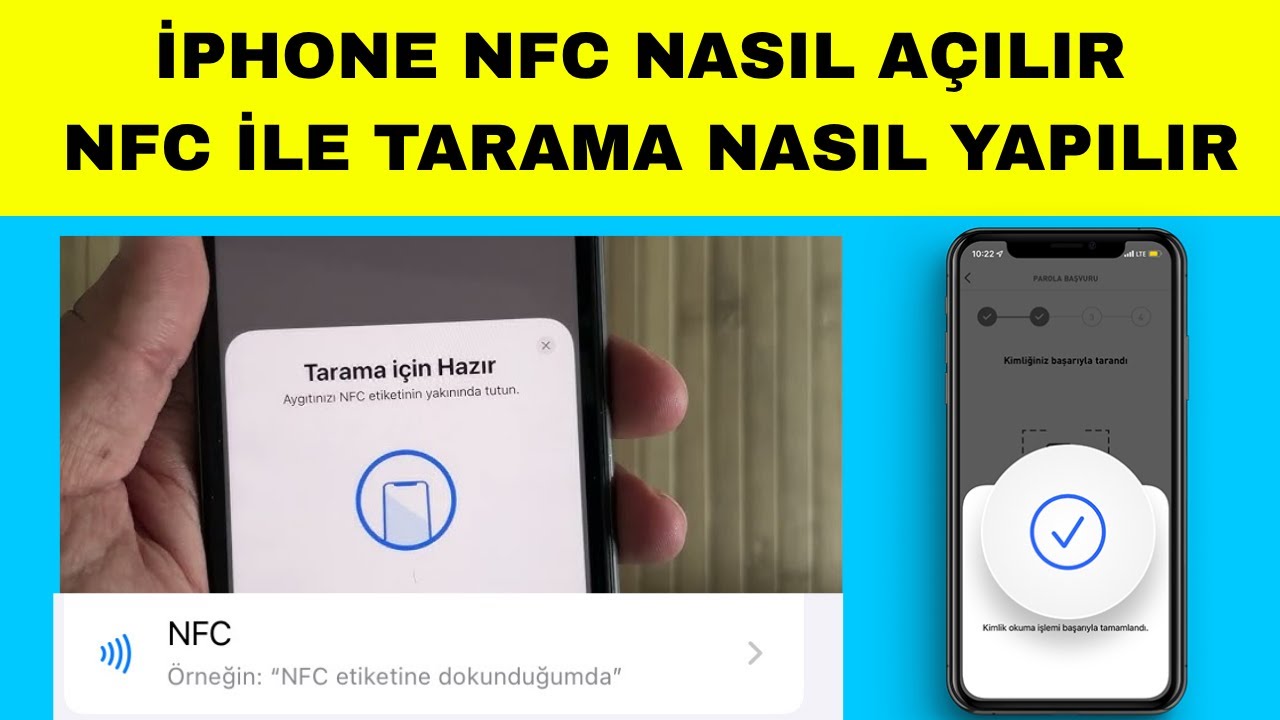 İphone NFC Açma - İphone NFC Nasıl Açılır - İphone NFC Kimlik Okutma