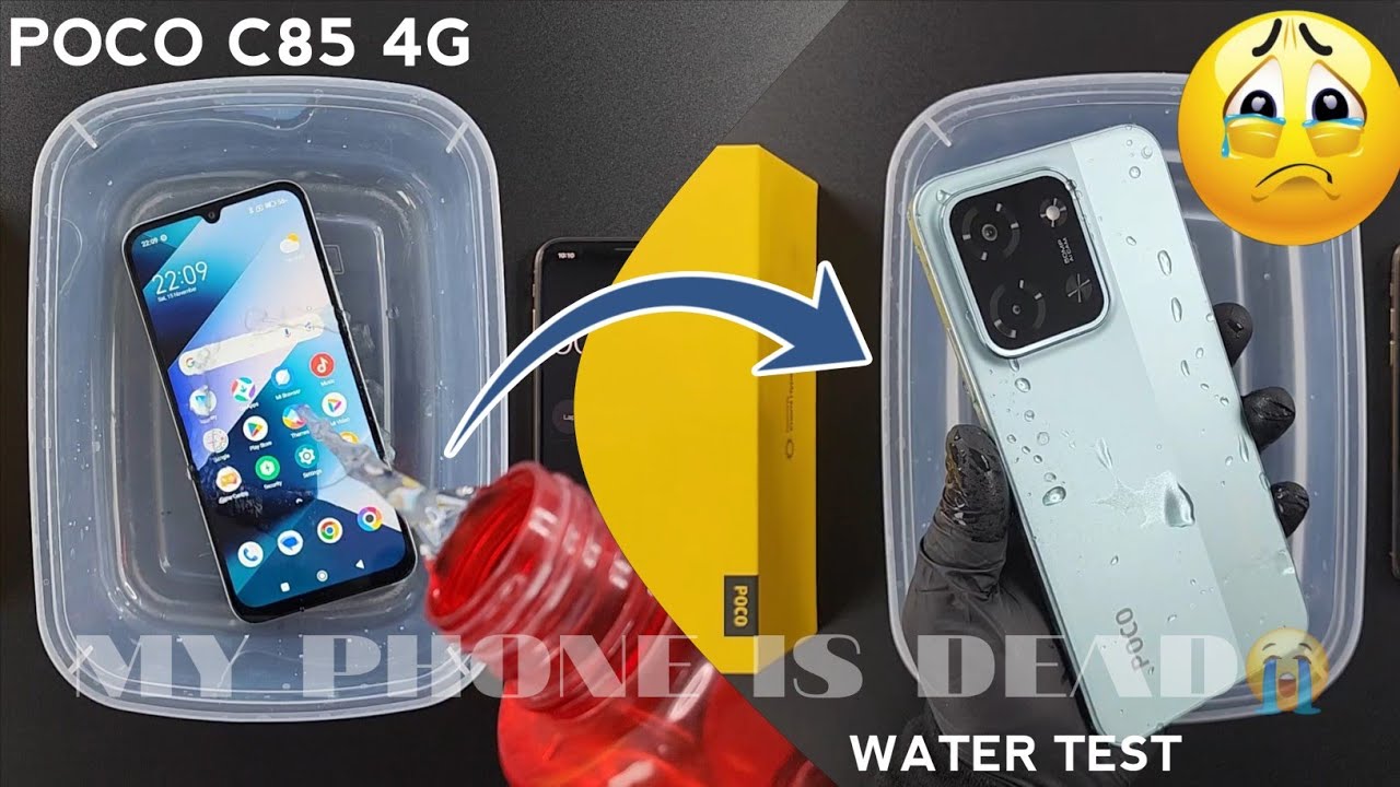 POCO C85 iP64 Waterproof Test 💧| Let's See if POCO C85 4G is Actually Waterproof or Not?