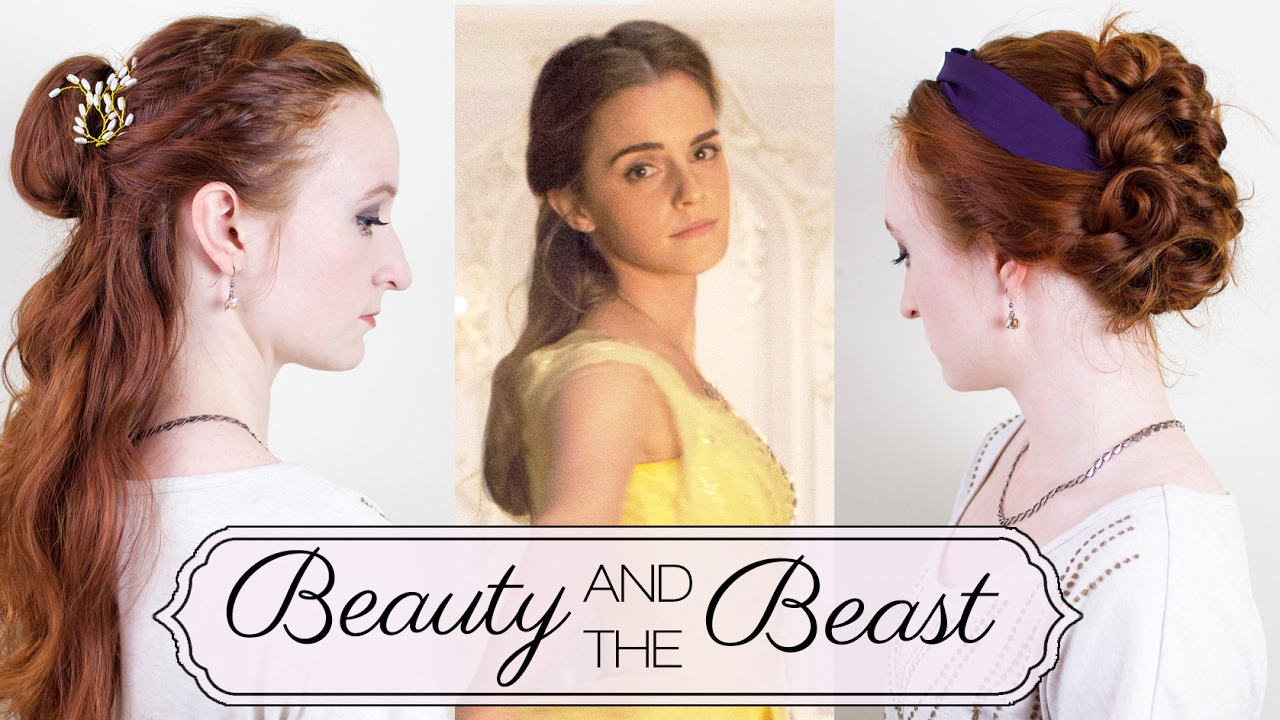 Two Updos on Belle in Beauty and the Beast - Tutorial