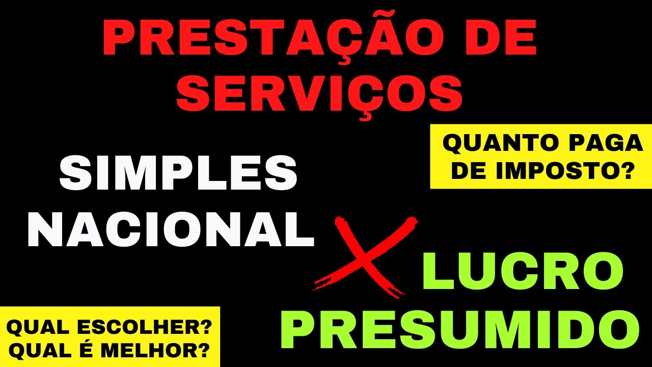Quanto uma empresa de SERVIÇOS paga de imposto? Lucro Presumido ou Simples Nacional - Comparativo