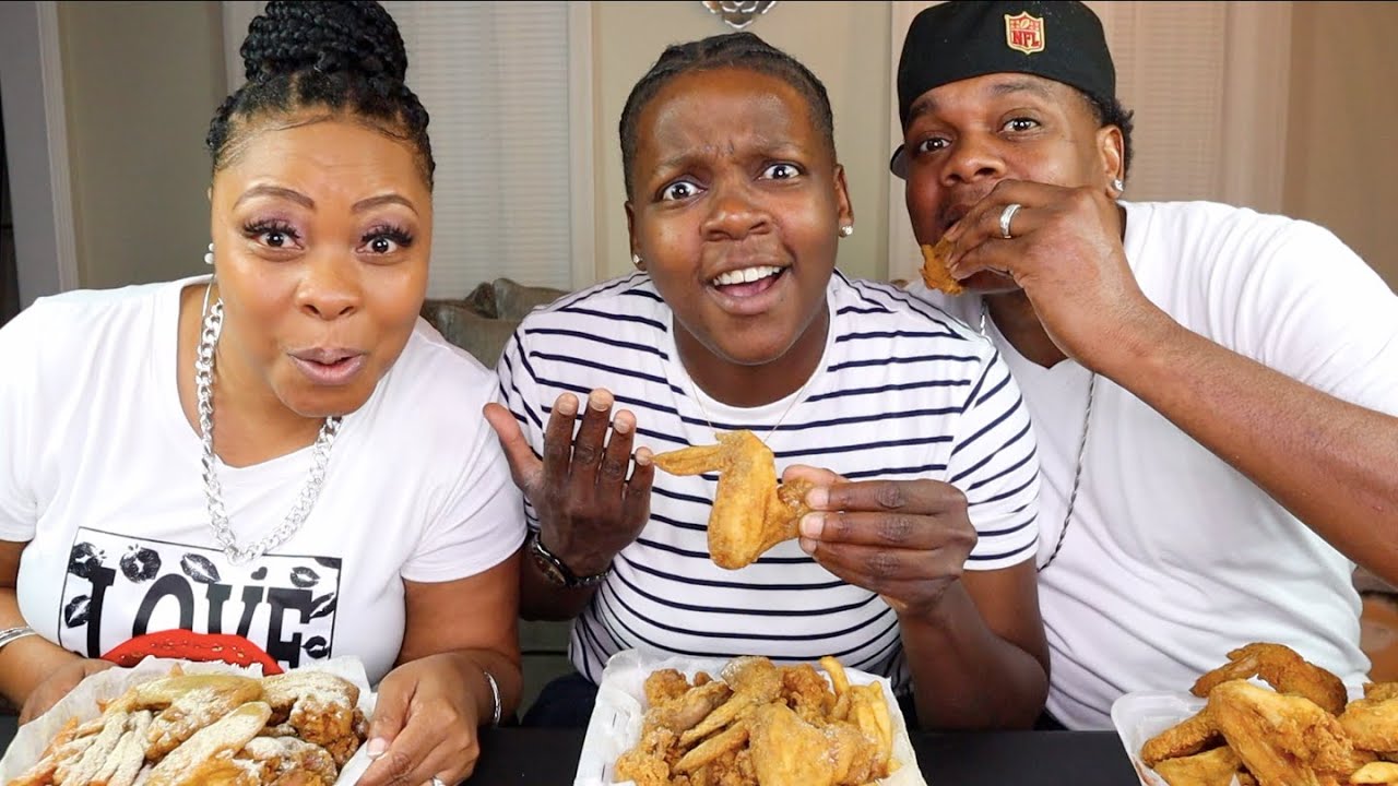 JJ FISH & CHICKEN MUKBANG w TRAY & NEENEE 😍