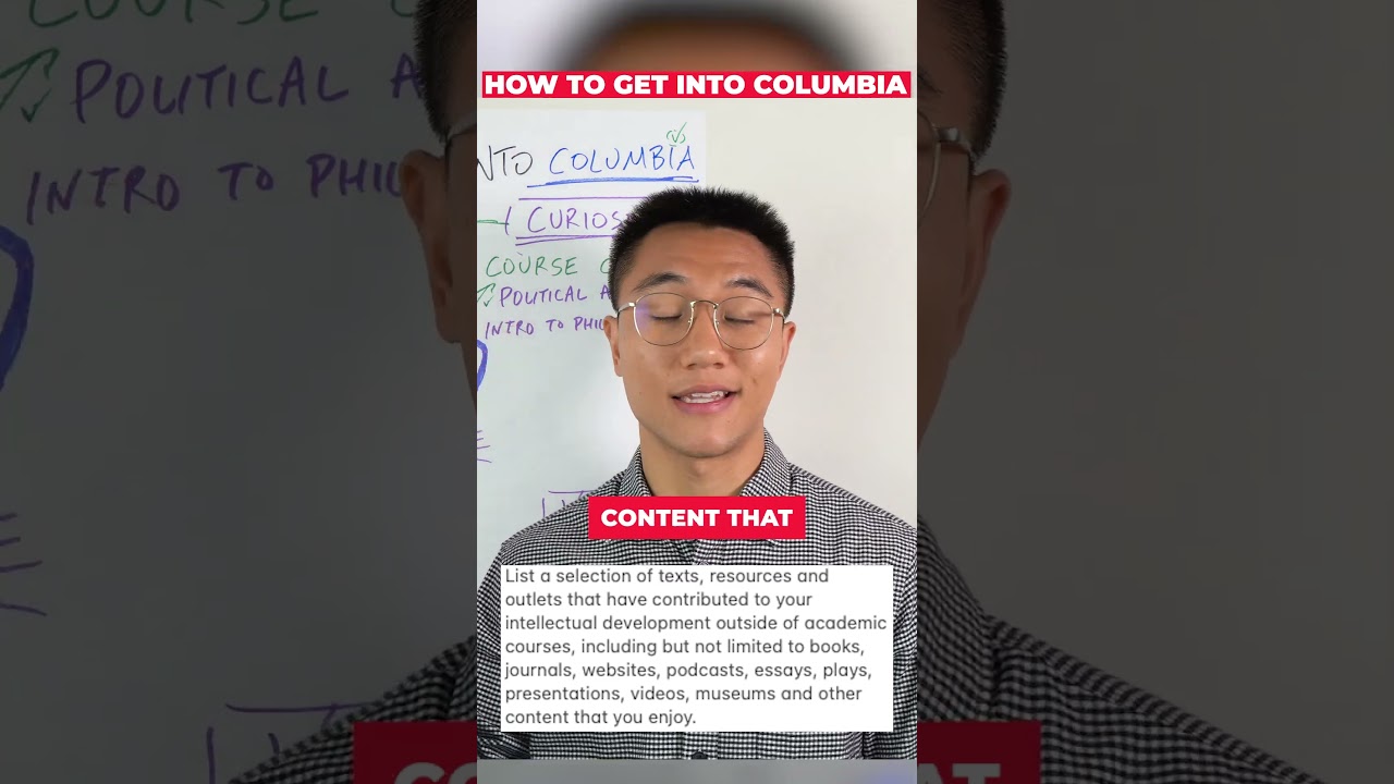 How to Get Into Columbia!