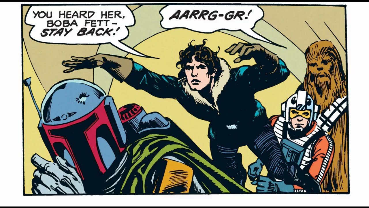Boba Fett in The Frozen World of Ota 1980 Comic Newspaper Strip