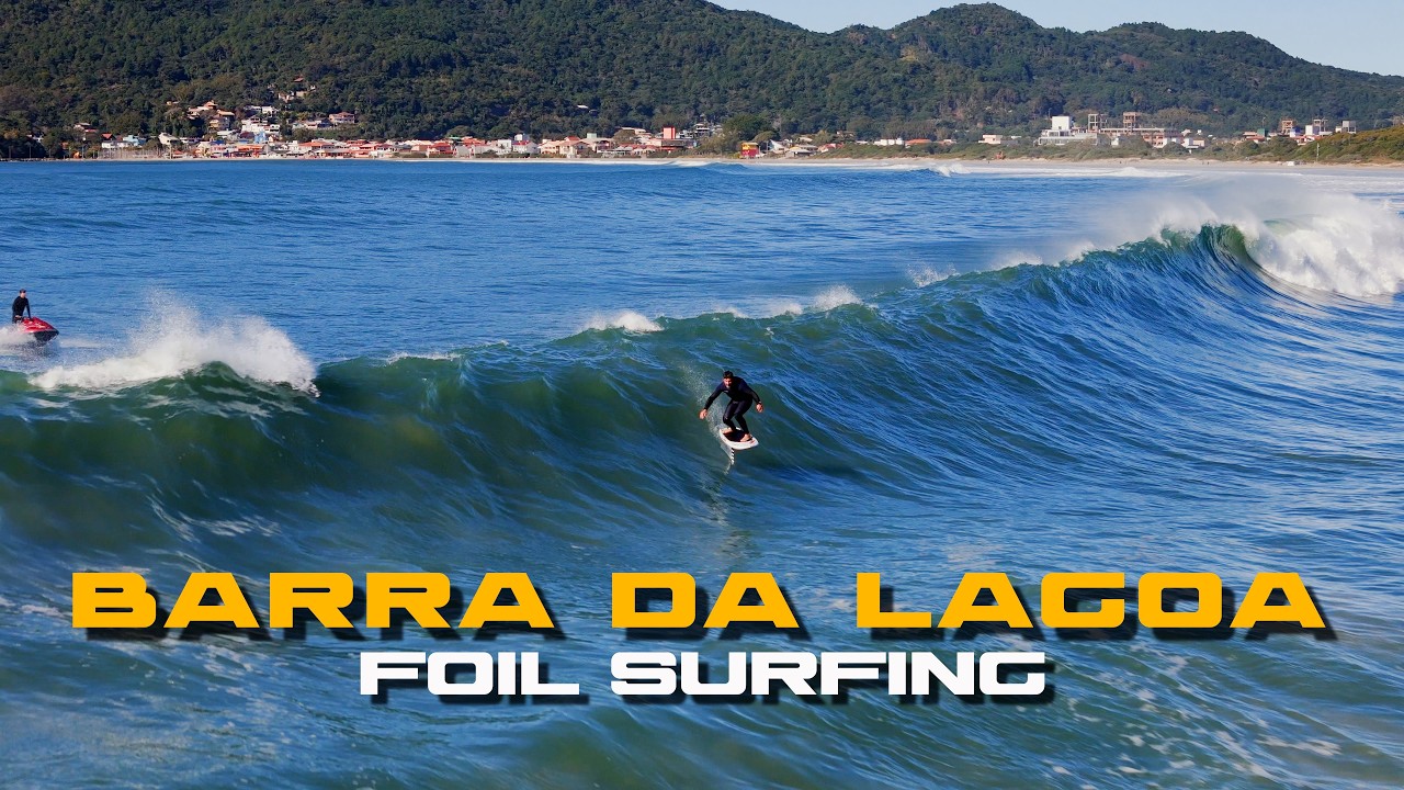 Foil Surfing Brazil, Floripa, Barra da Lagoa | Drone Footage 4K