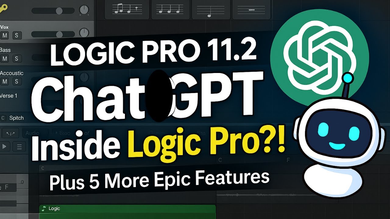 Top 6 NEW Logic Pro 11.2 Features - FREE Update Chat GPT & More