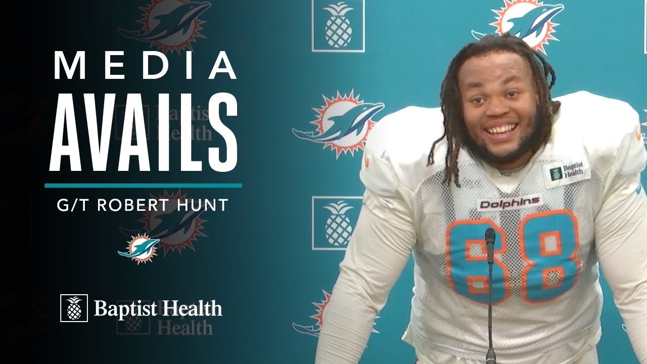 Robert Hunt meets with the media | Miami Dolphins