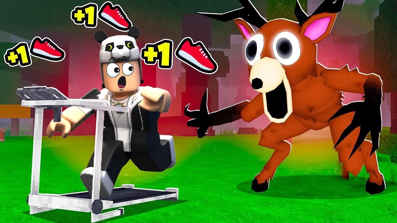 Her Saniye Hızlan ve Canavar Geyikten Kaç! - Roblox