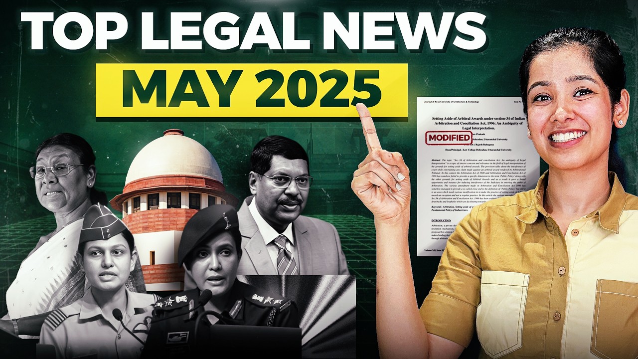 Legal Current Affairs May 2025 | Important Judgments 2025