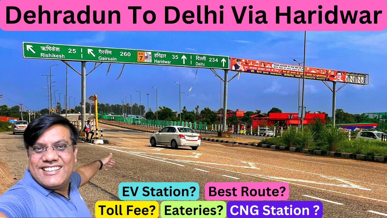 Dehradun To Delhi Via Haridwar | Solo Trip | Toll Fee | EV Station | Full Information | Travel Logs