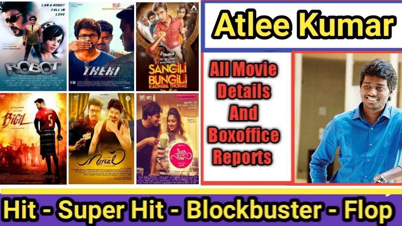 Director Atlee Kumar Box Office Collection Analysis Hit And Flop Blockbuster All Movies List