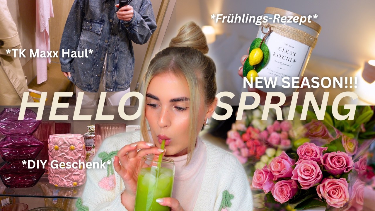 HELLO SPRING 🌸 | XXL TK Maxx Haul (+Preise), DIY Geschenk & leckeres Frühlingsrezept 🥗