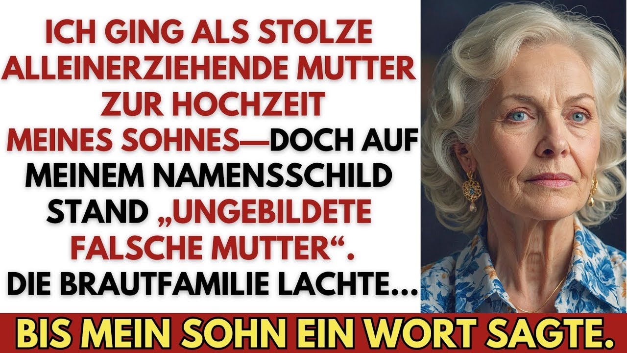 Als Stolze Alleinerziehende Zur Hochzeit—Doch Mein Namensschild Nannte Mich „Falsche Mutter“
