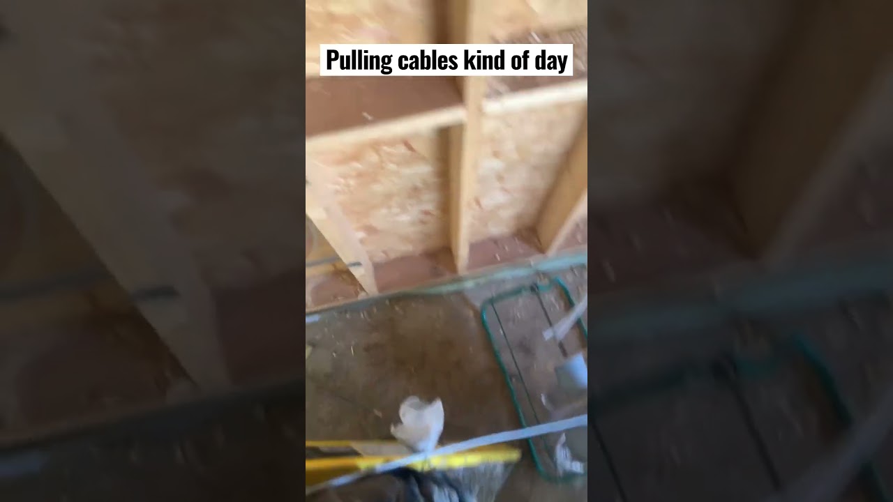 1st fix day #electrical #electrician #sparky #shorts #cable