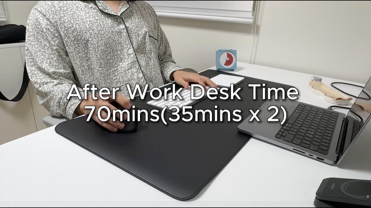 퇴근 후 책상 루틴 70분 | Typing ASMR | No Talking (After Work Desk Time)