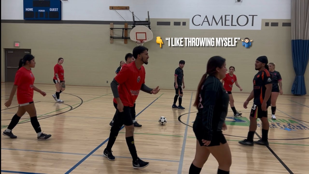 INTENSE Indoor Soccer TRASH TALK Game gets PHYSICAL!