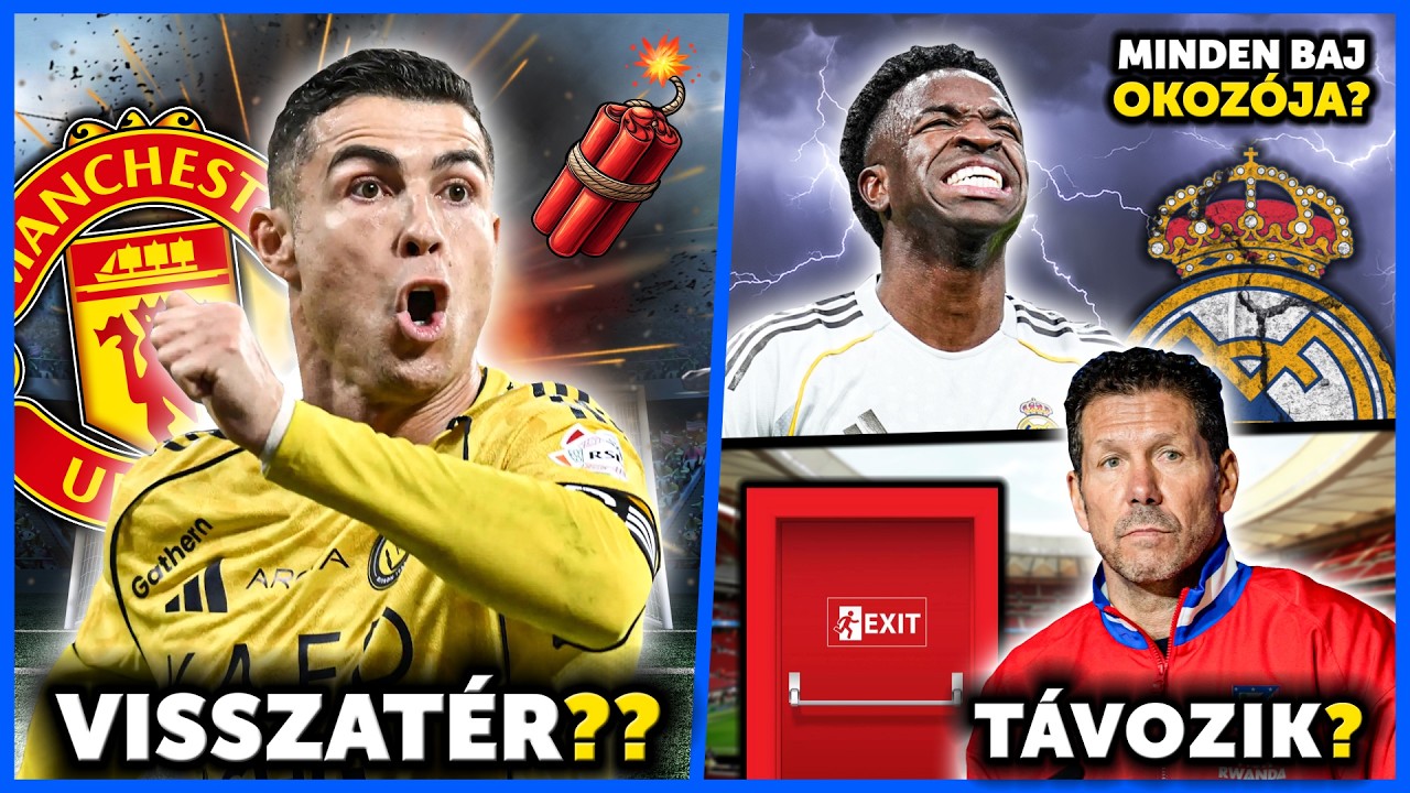 Küszöbön Cistiano Ronaldo SZENZÁCIÓS VISSZATÉRÉSE? Vinícius minden baj OKOZÓJA? Simeone TÁVOZHAT!