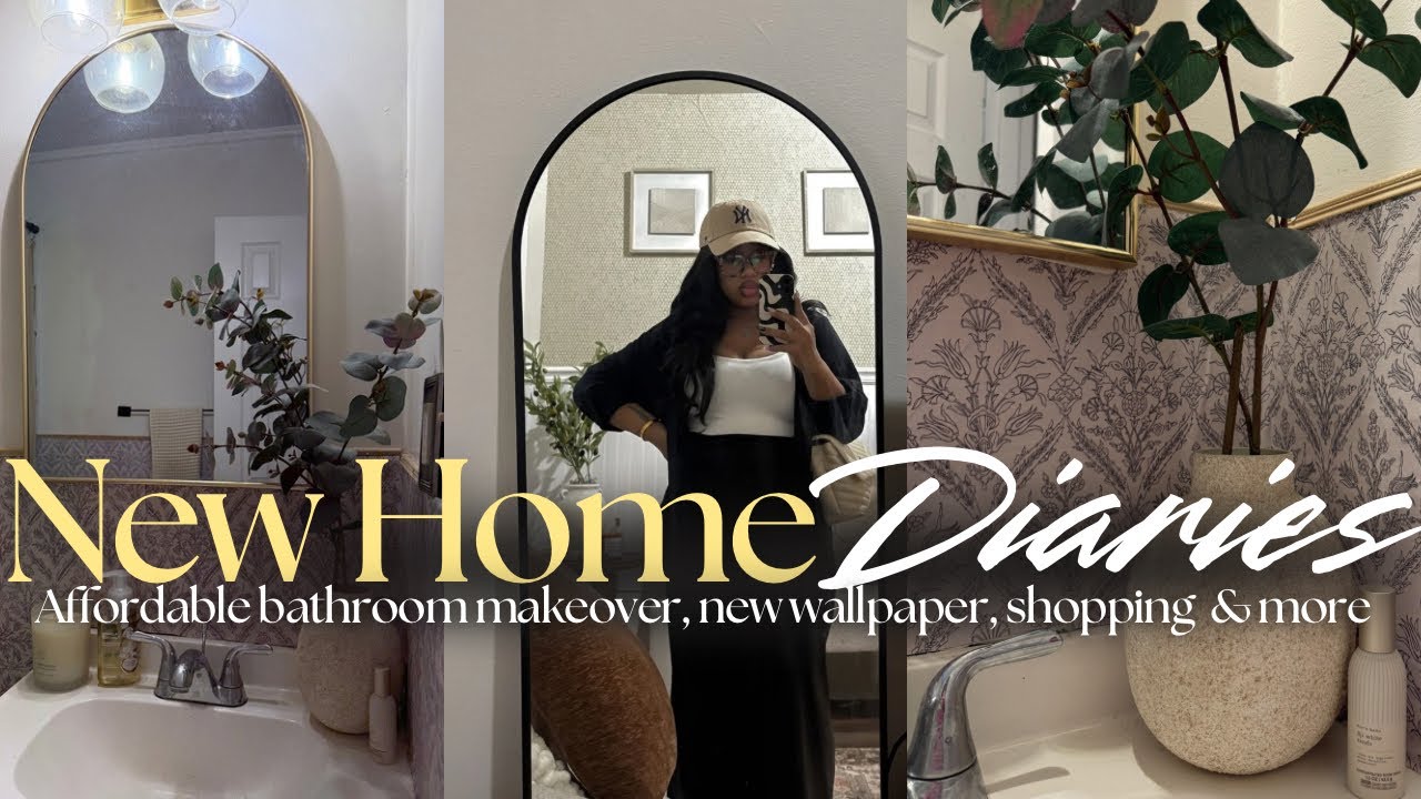 HOME DIARIES 🏡| Bathroom makeover, decor shopping & decorate with me| VLOG