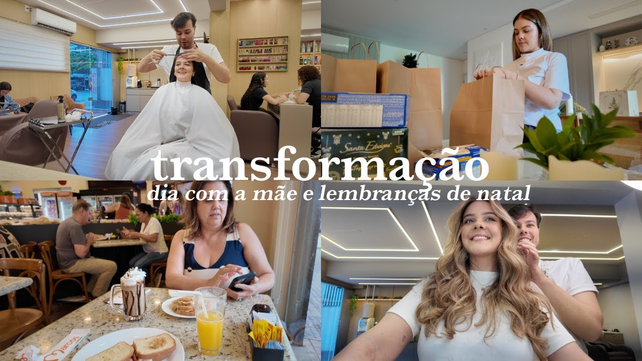 Novo visual, compras e preparando lembranças de Natal com a minha mãe