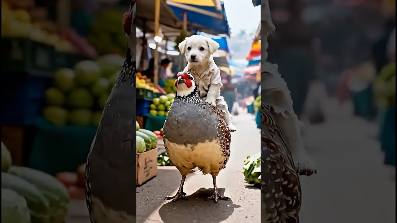 The Puppy Who Saved the Quail | Emotional Friendship Story #puppy #ai #shorts