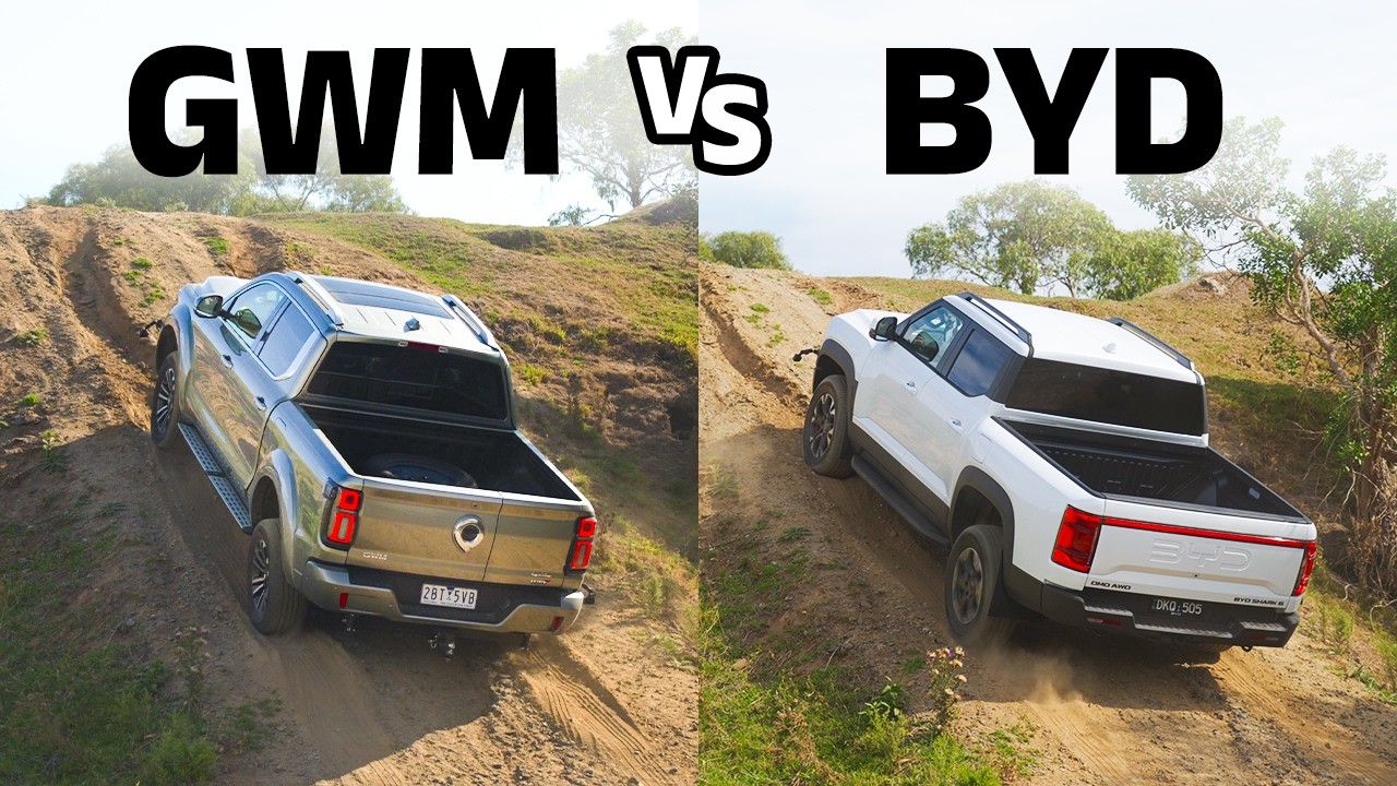 BYD Shark vs GWM Cannon Alpha PHEV: ULTIMATE off-road and towing comparison review!