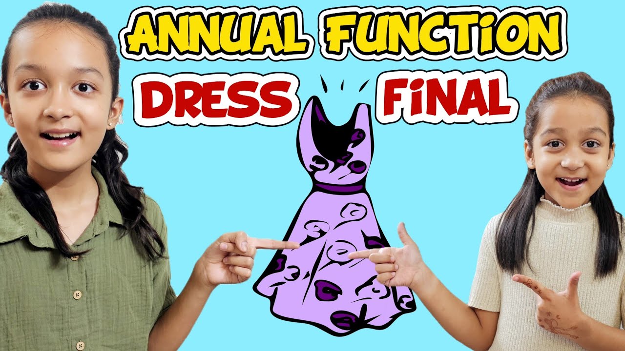 ANNUAL FUNCTION DRESS FINAL 👗👌🏻😍🤩 | School Function | Family Vlog | Aayu and Vanu