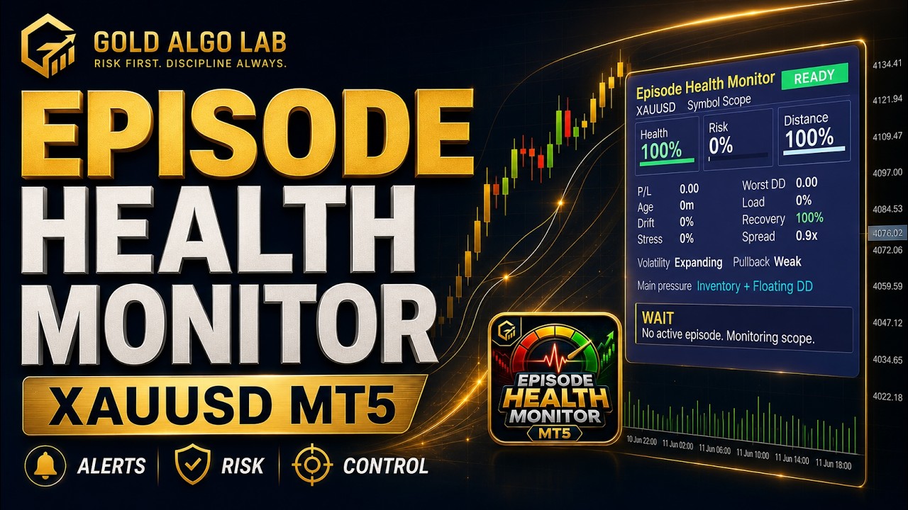 Episode Health Monitor | Spot XAUUSD Risk Early and Trade with Clarity 🥇💯