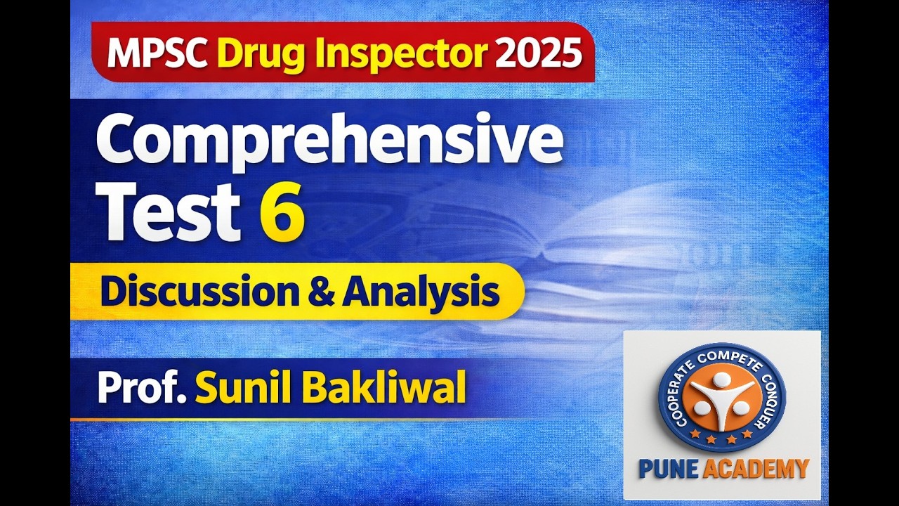 MPSC DI 2025 | Comprehensive Test 6 Discussion & Analysis | Prof. Sunil Bakliwal | Pune Academy