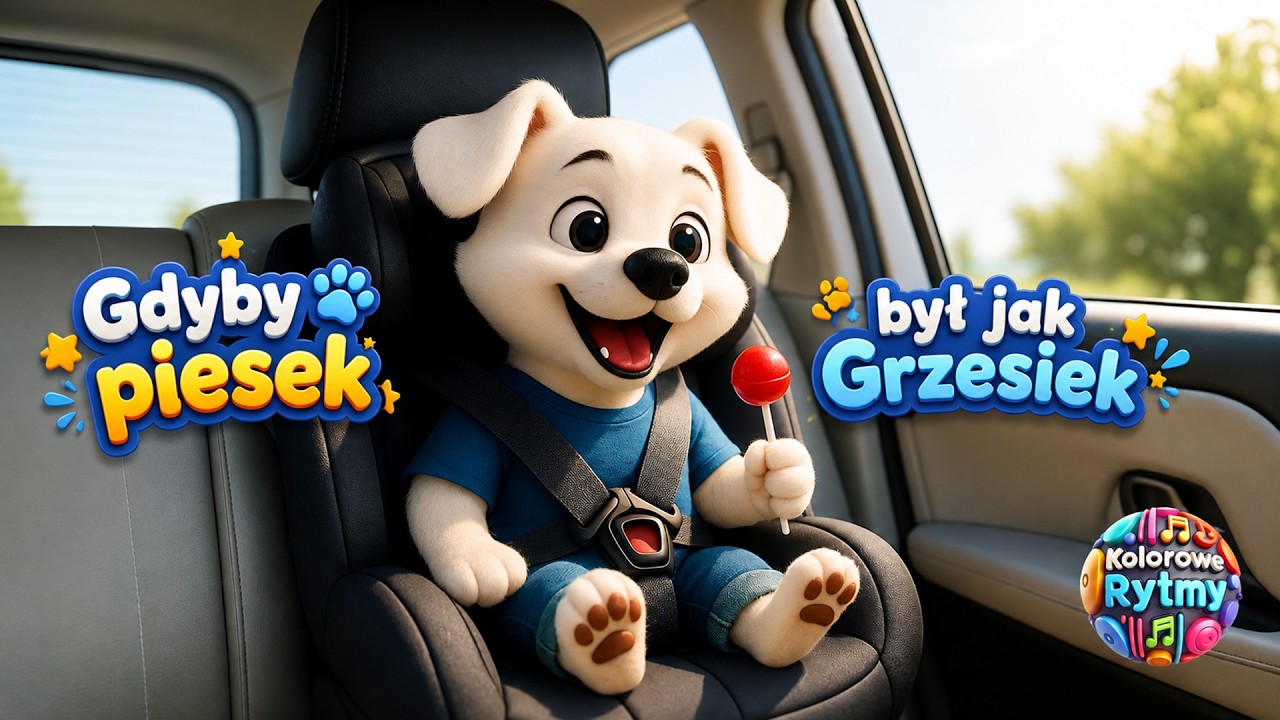 Gdyby piesek był jak Grzesiek - piosenki dla dzieci - KOLOROWE RYTMY