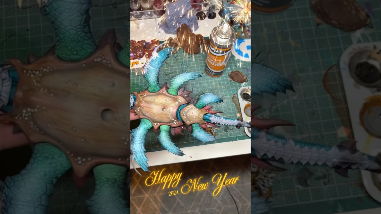 Leviadon turtle. Happy new year everyone  #warhammerageofsigmar #miniaturepainting