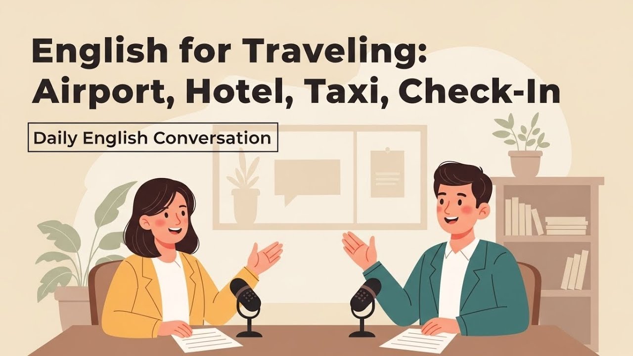 ✈️ Learn English for Traveling!Airport ✈️ | Hotel 🏨 | Taxi 🚕 | Check-In ✔️