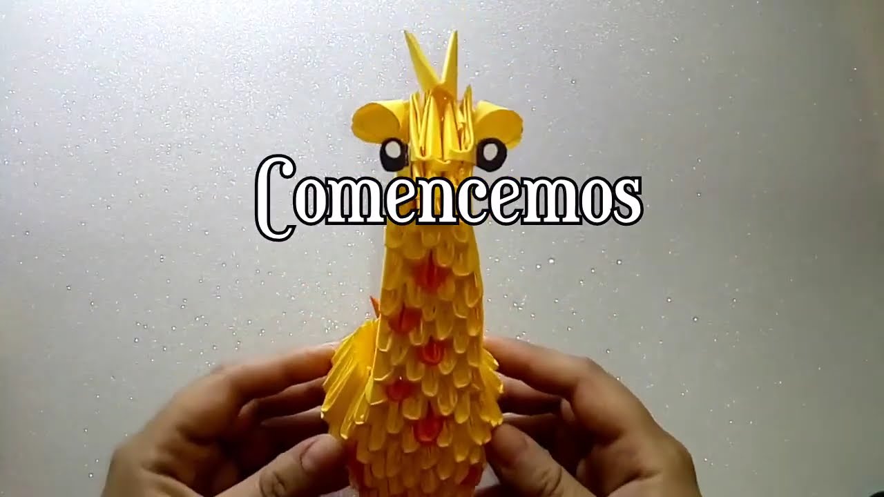 Tutorial Jirafa Origami 3D
