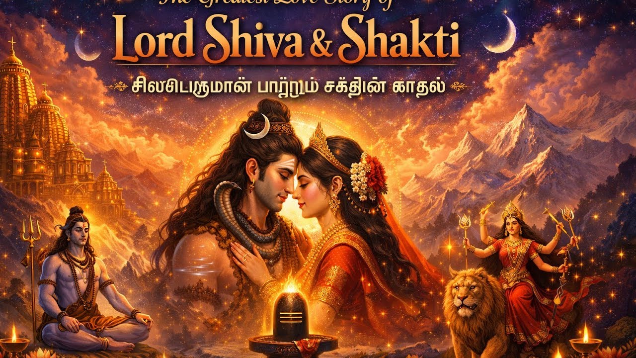 The Greatest love story of Lord Shiva  & Shakti சிவபெருமான் மற்றும் சக்தியின் காதல் #mahashivratri 