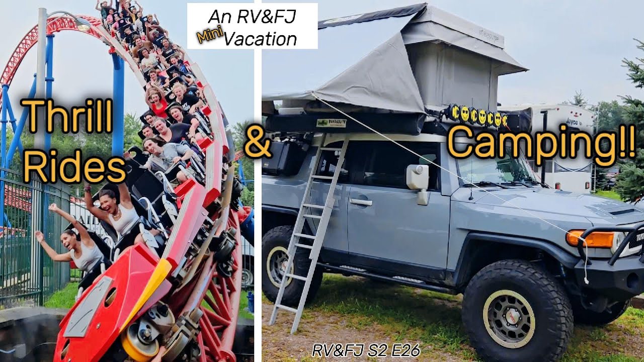 RV&FJ S2E26 Захватывающие поездки и кемпинг!! Мини-отпуск!
