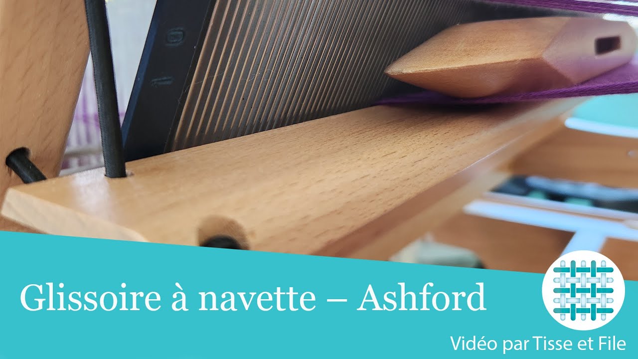 How to use the Shuttle Race on Ashford Table Loom | Utilisation de la glissoire à navette Ashford