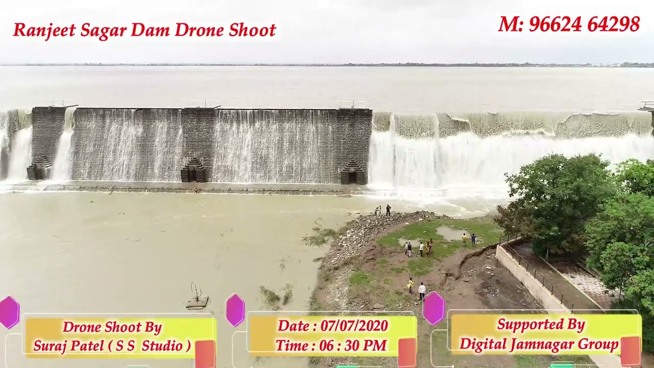 Ranjeet Sagar Dam  Drone Shoot 08/07/2020 11:00 AM