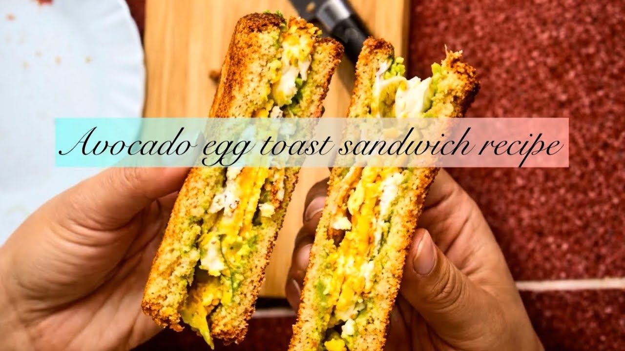 Avocado Egg Toast Sandwich | Easy Breakfast Idea Under 10 mins.