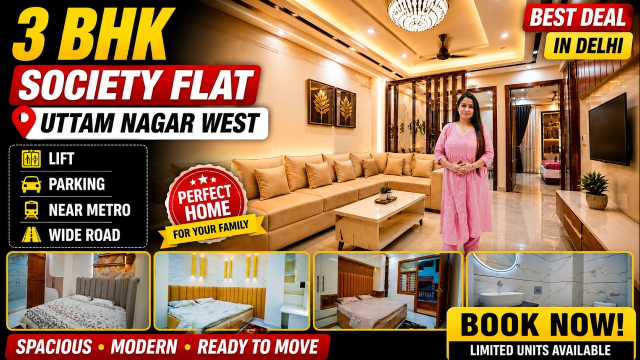 Premium 3 BHK Builder Floor Near Nawada Metro Station | Luxury Living in West Delhi