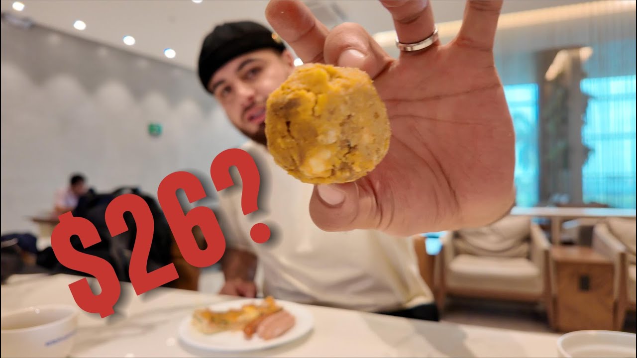 Vale la pena PAGAR 26$ por un DESAYUNO VIP en el AEROPUERTO?