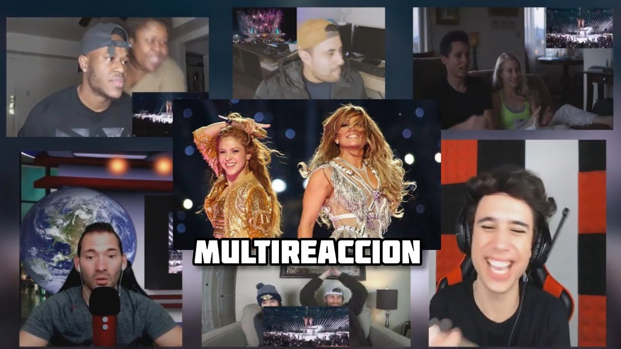 Reactions / Reacciones al Super Bowl 2020 Halftime Show l Shakira & J. Lo l Multi Reaccion l Mashup