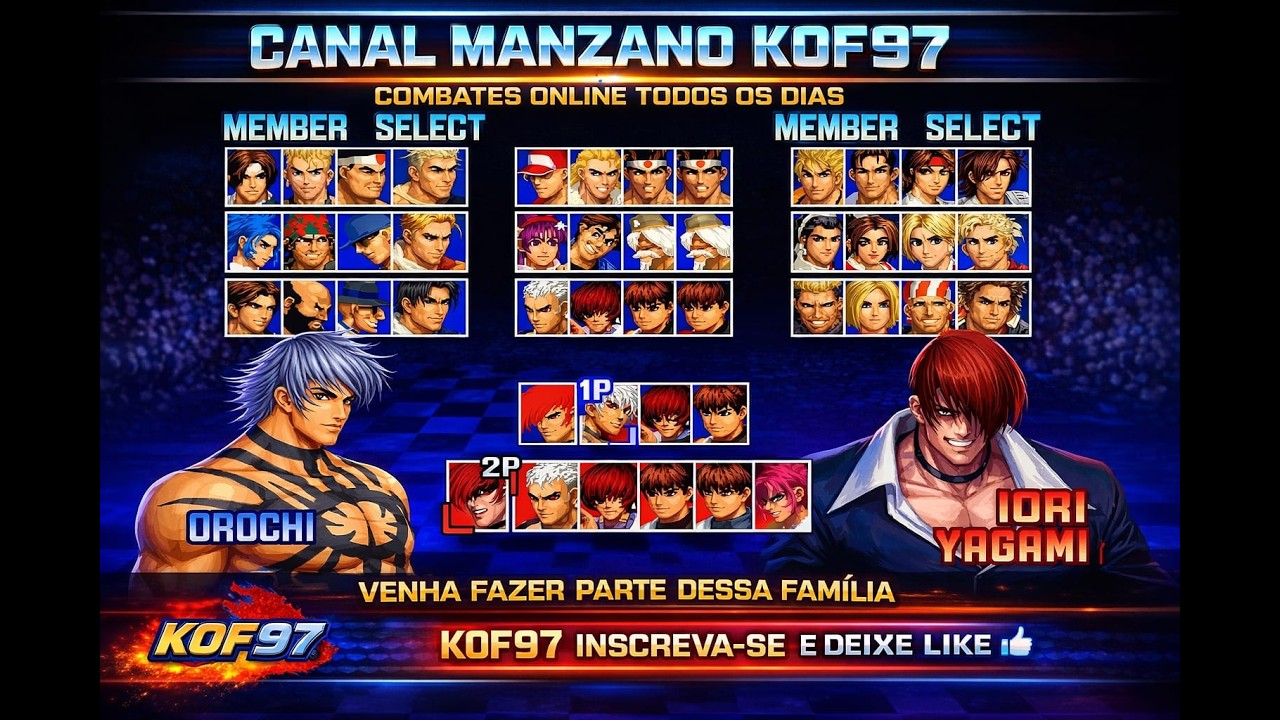 🕹️NOSTALGIA🕹️KOF97🕹️RUMO AOS 5MIL INSCRITOS🕹️AO VIVO🕹️LIVE + SHORTS  #kof97#Retro#AoVivo#snk