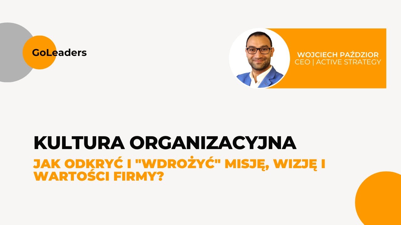 Kultura organizacyjna | WEBINAR