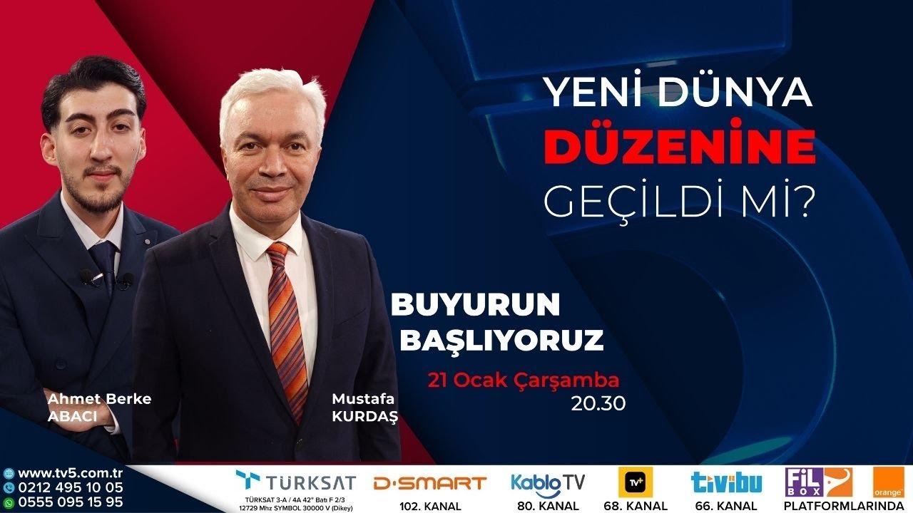 🔴#CANLI | Yeni Dünya Düzenine Geçildi Mi? – Buyurun Başlıyoruz – Ahmet Berke Abacı – Mustafa Kurdaş