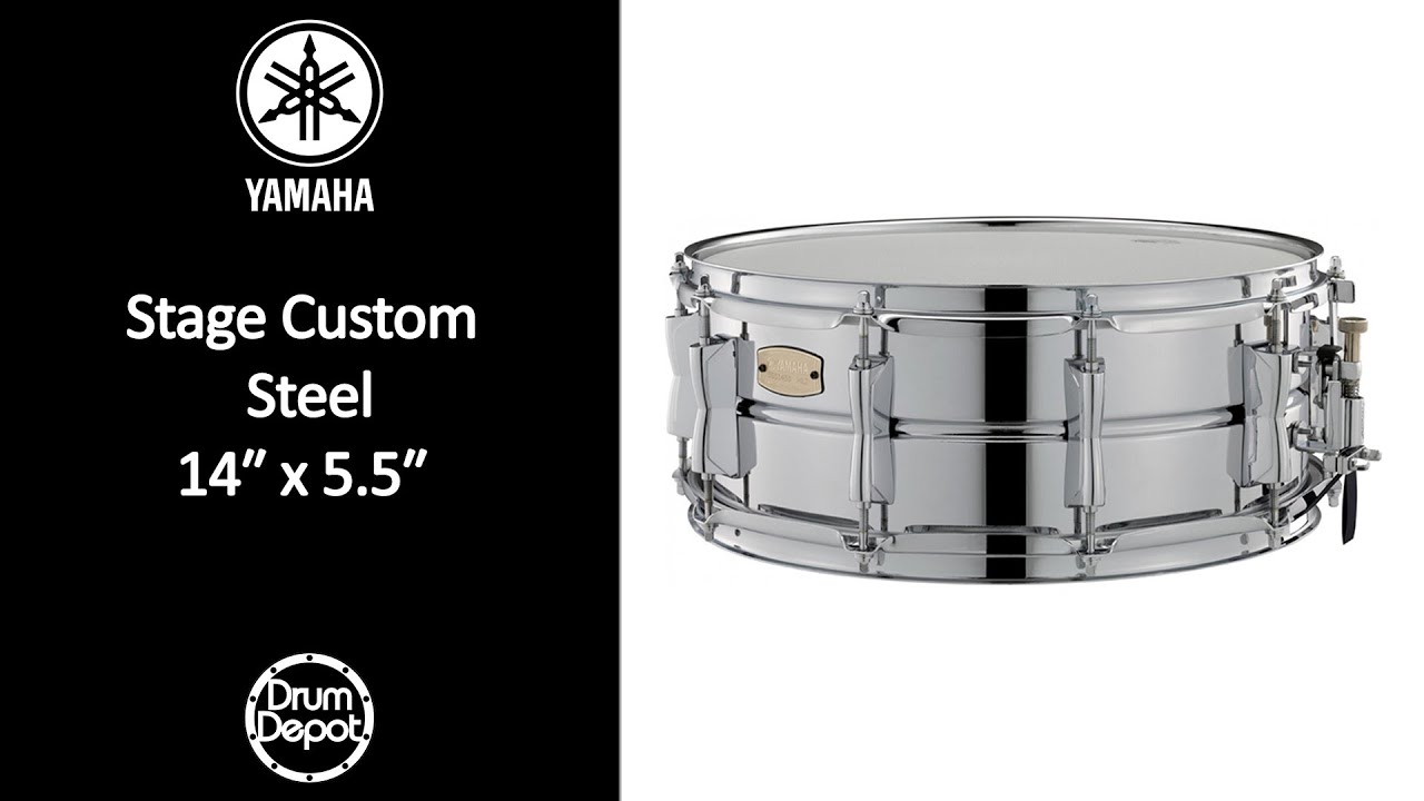 Yamaha Stage Custom 14x5.5 Steel Snare Drum Demo