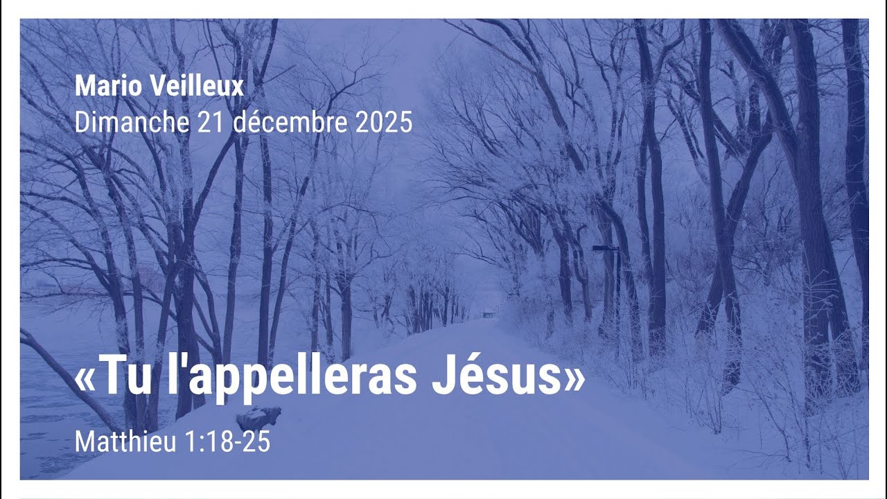 « Tu l'appelleras Jésus » - Matthieu 1:18-25