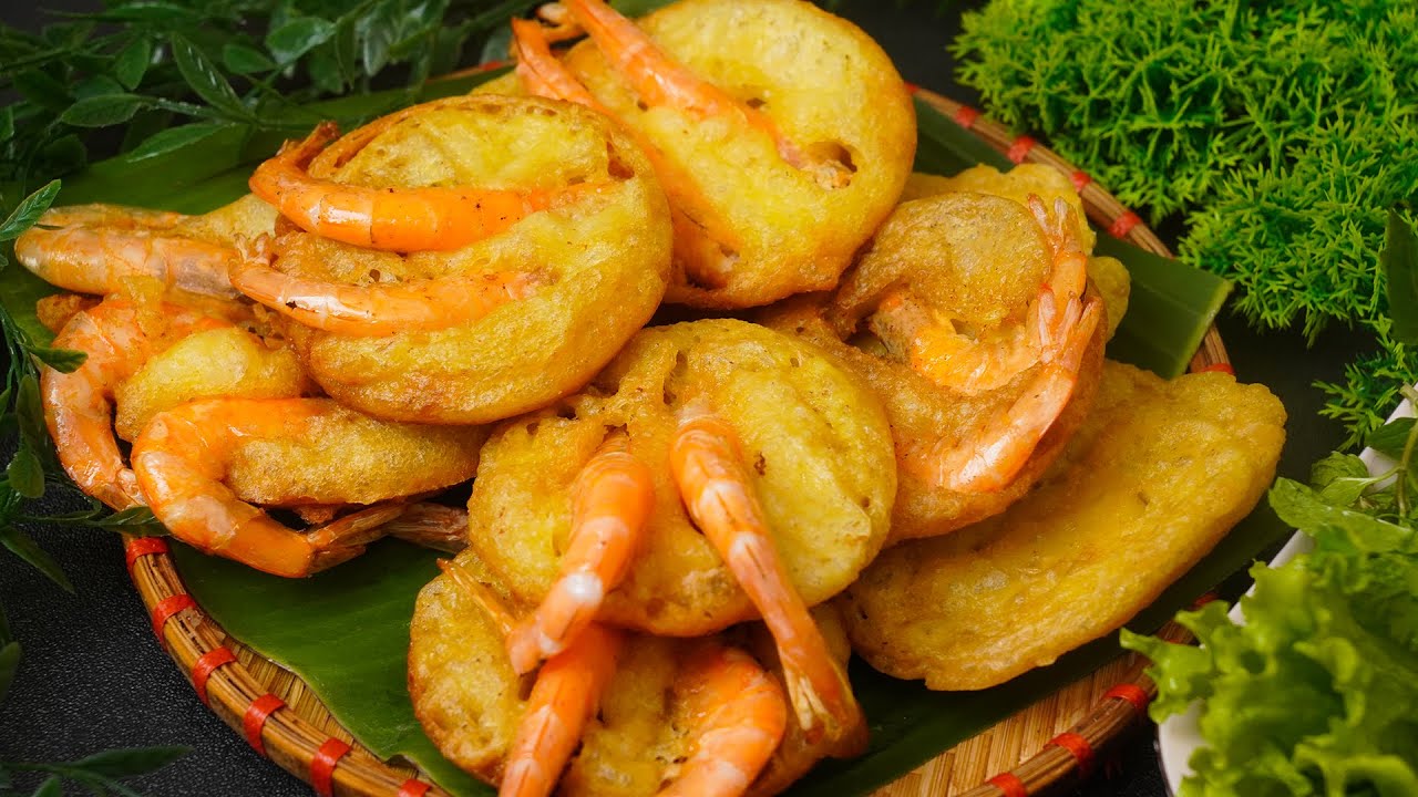BÁNH TÔM sẽ giòn xốp ngon khi bạn biết công thức pha bột này | Bếp Nhà Giang