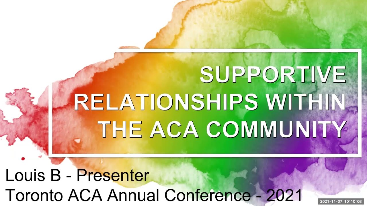 Recovery Relationships - examining sponsorship & the fellow traveler model in ACA/ACoA.