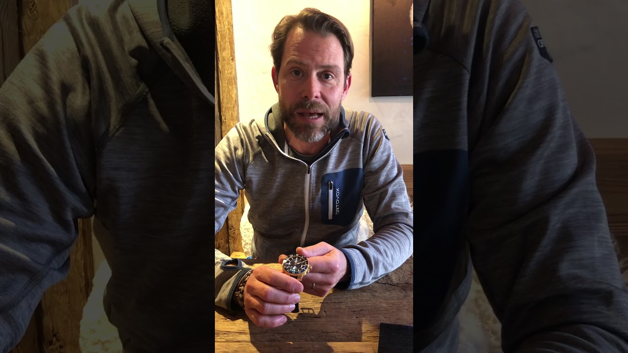 Rolf Studer of Oris On the Carysfort Reef Limited Edition 18-Karat Gold watch