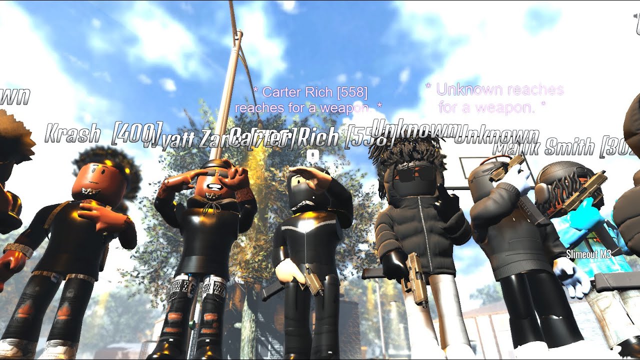 Joining a gang while robbing and catching the ops lacking |Miami Dade Florida |ROBLOX RP!!!!!!