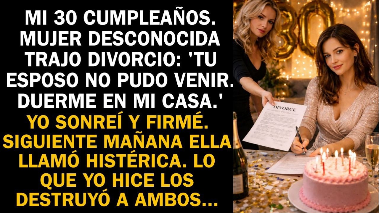 En mi 30 cumpleaños trajo el divorcio. Firmé sonriendo. Al día siguiente, llamó histérica.